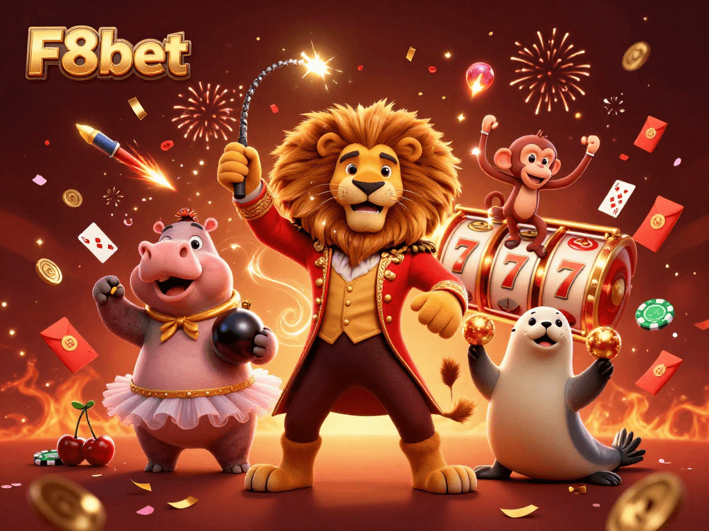 Experience the excitement at F8bet with engaging characters and thrilling casino elements.