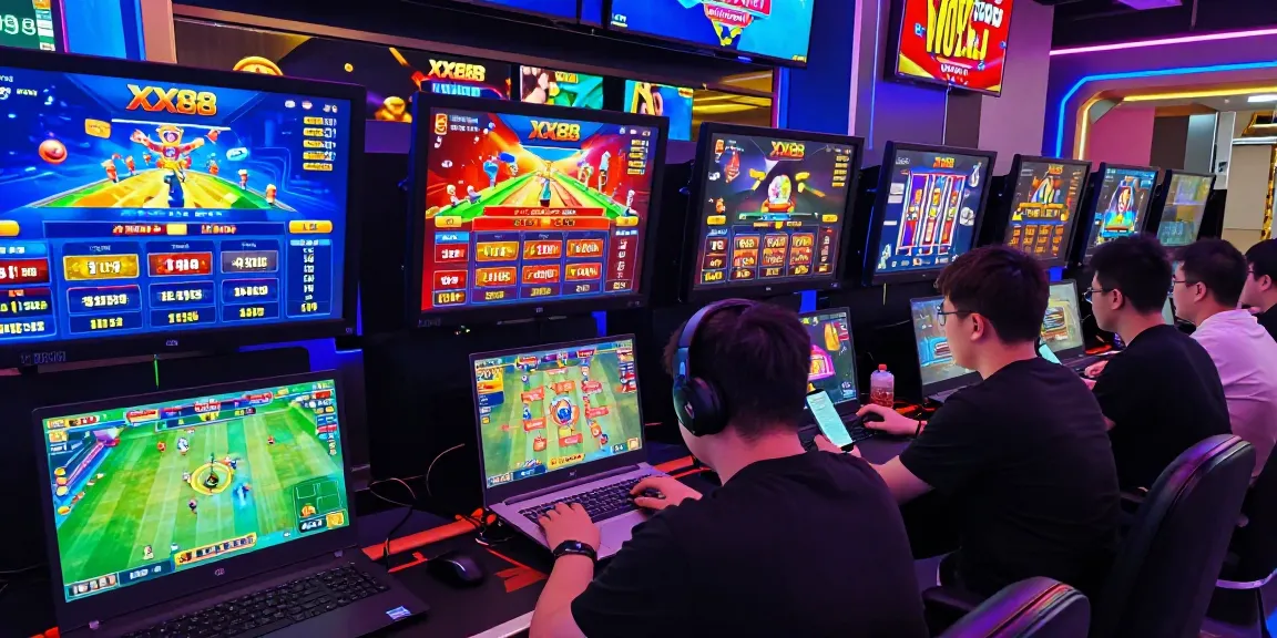 Exciting online gambling environment featuring players engaging with Rr8i games, showcasing the vibrant XX88 platform interface.