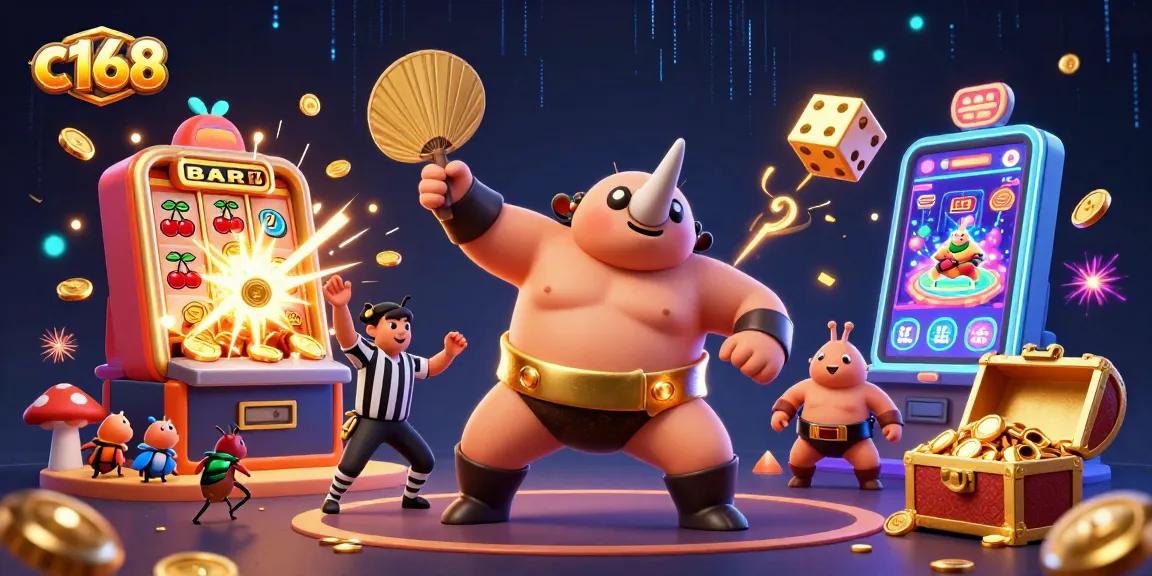 C168 champions unfold their winning strategies in a vibrant, dynamic casino scene full of excitement.
