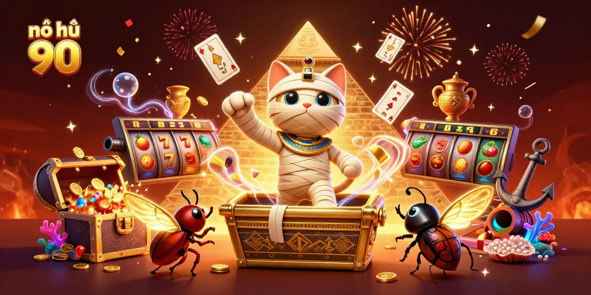 Experience the excitement of nổ hũ 90 with vibrant 3D gaming scene filled with wonders and rich details.