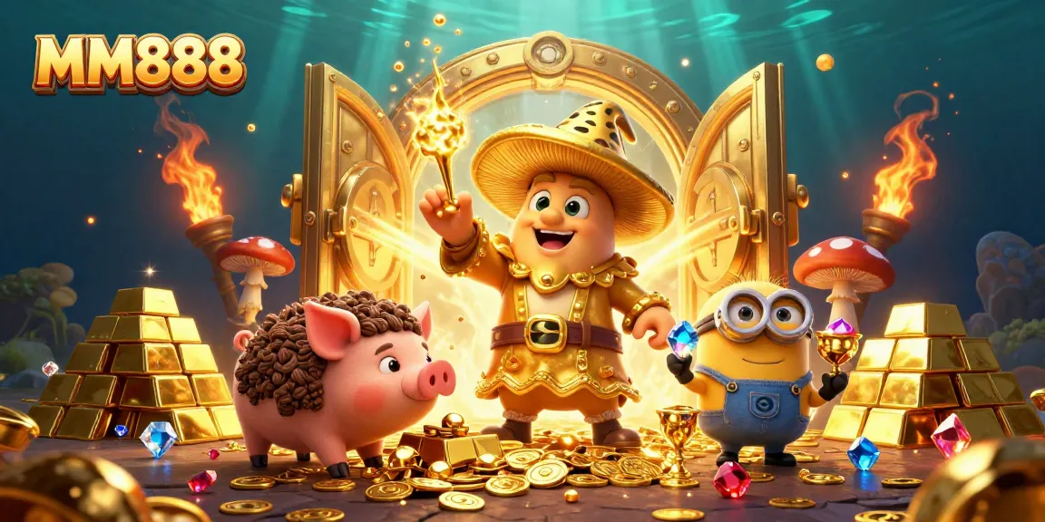 Experience thrilling treasures in MM888 with magical characters and virtual riches.