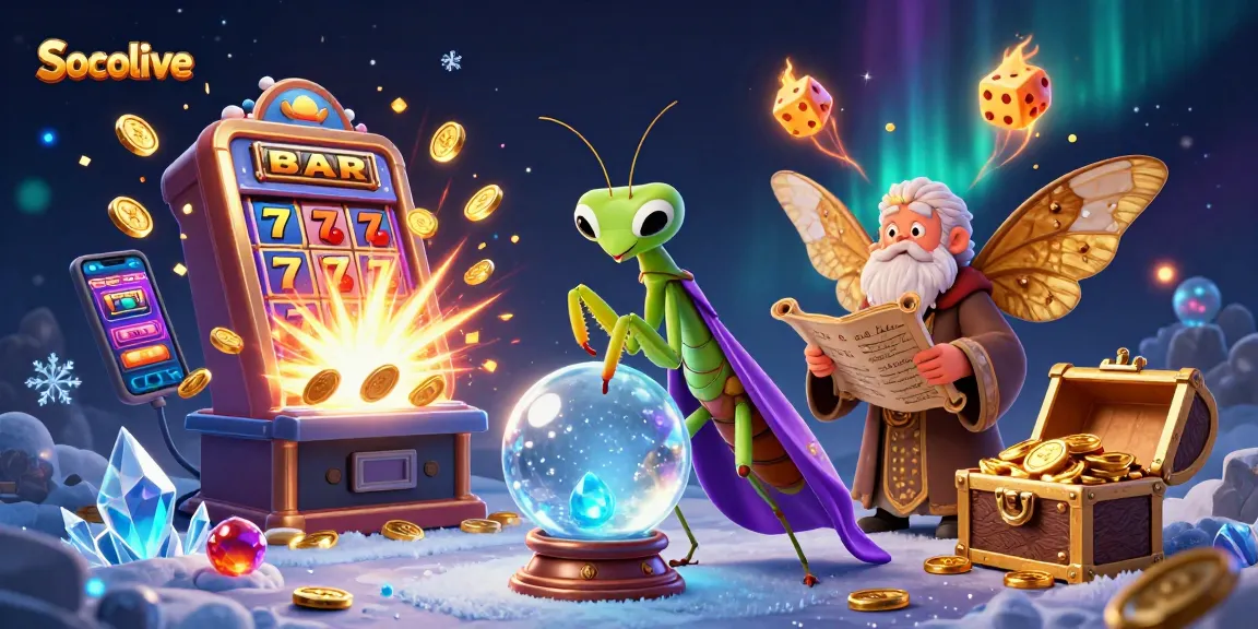 Socolive engages players with dynamic slot machine action and fortune-telling magic.