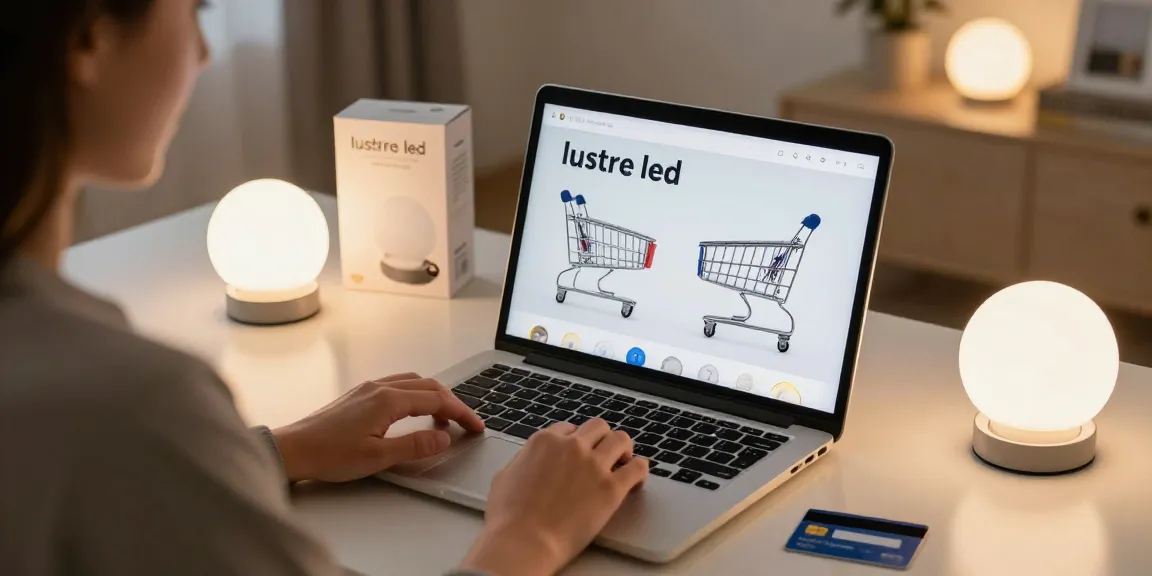 Lustre led lighting products: Online shopping, product review, best deals on LED lights, e-commerce platform.