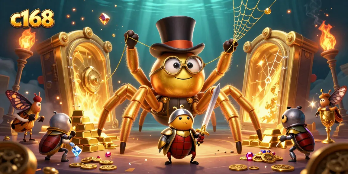 c168 enhances your gaming experience with exciting jackpots and treasures gleaming around unique characters.
